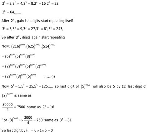 Find unit digit of x raised to power y .